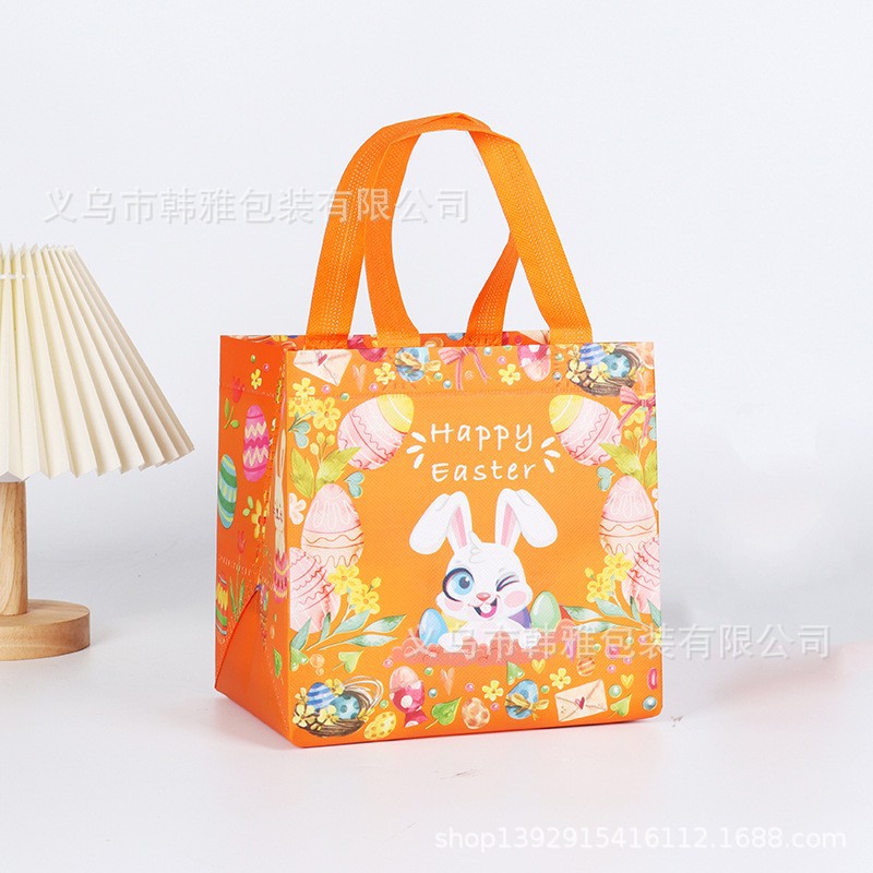 Transfronterizo en stock Bolsa de regalo de Pascua Bolso de dibujos animados no tejido Bolso de decoración de fiesta tridimensional grande traje