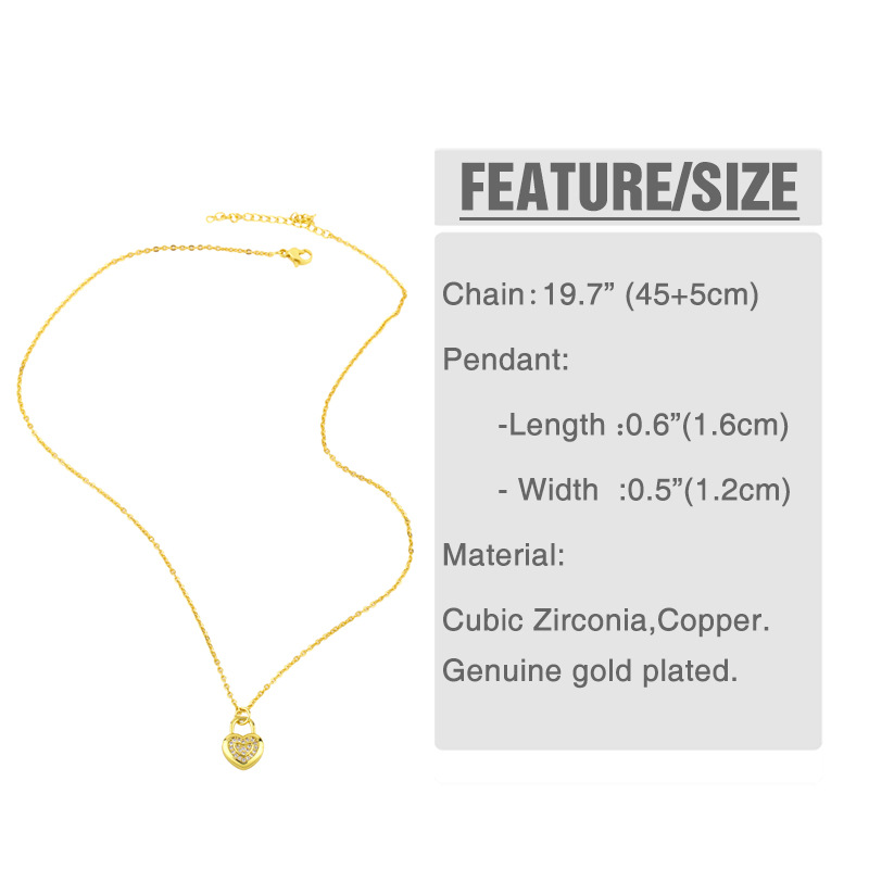 Wholesale Heart-shaped Hollow Moon Madonna Pendant Necklace Nihaojewelry display picture 1