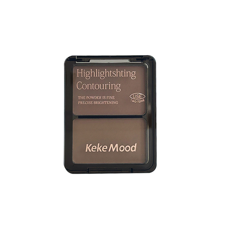 kekemood塑颜双色高光修容盘自然哑光提亮修容鼻影自然防水高光女|undefined