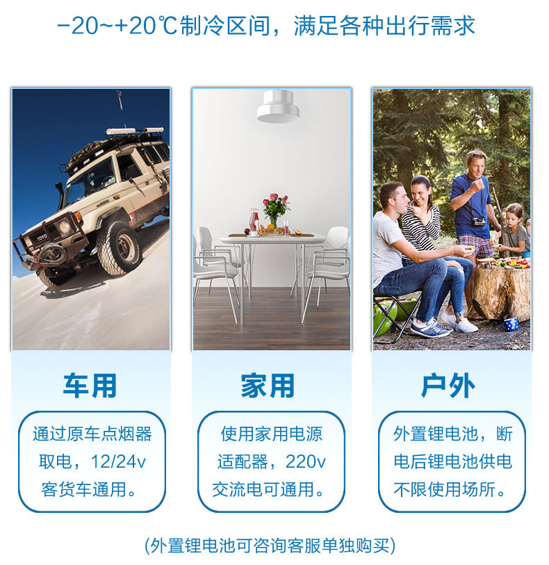 Ice Tiger Compressor Car Refrigerator Car Home Dual-use Refrigeration 12v24v Portable CF35 Dormitory Mini Refrigerator