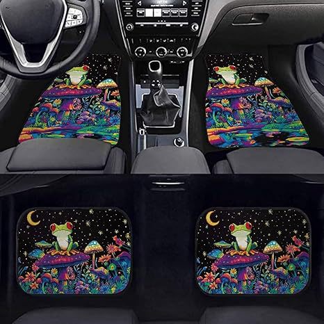 Temu Cross-Border Nordic Retro Car Floor Mats, Stain-Resistant and Wear-Resistant Four-Piece Set, Stain-Resistant Mats, Amazon Floor Mats Available for Wholesale