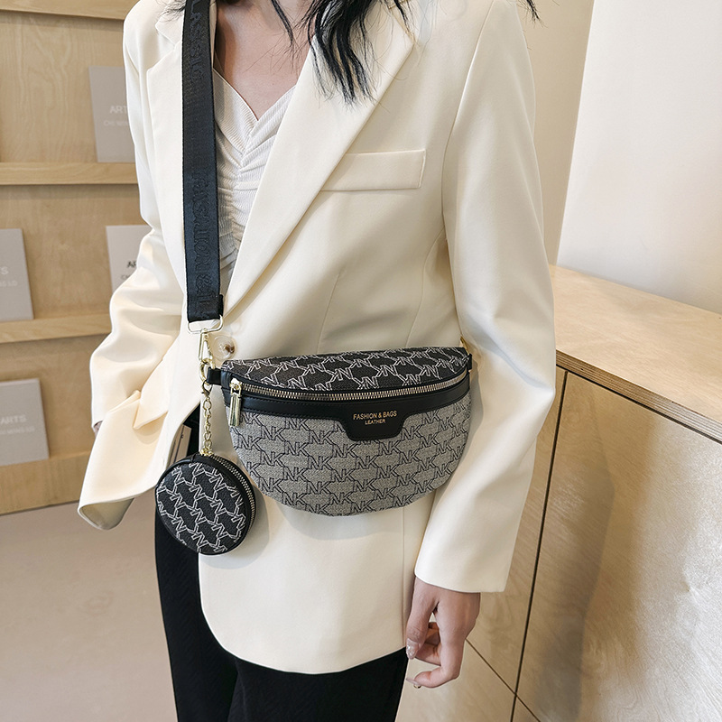 Bolsos al por mayor transfronterizos para mujeres 2025, bolsos de cintura de moda, bolsos de hombro anchos, bolsos de hombro, lujosos