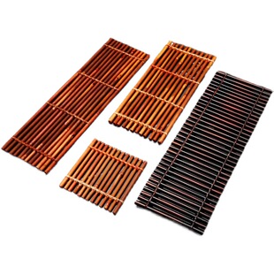 Wholesale Japanese style plate decoration sashimi bamboo row bamboo fence Japanese style barbecue plate flower and grass decoration seafood posture making Road