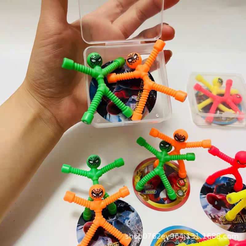 다양한 재미 표현 스파이더 맨 자석 유체 퍼즐 자석 소년 건물 블록 학교 문 어린이 장난감