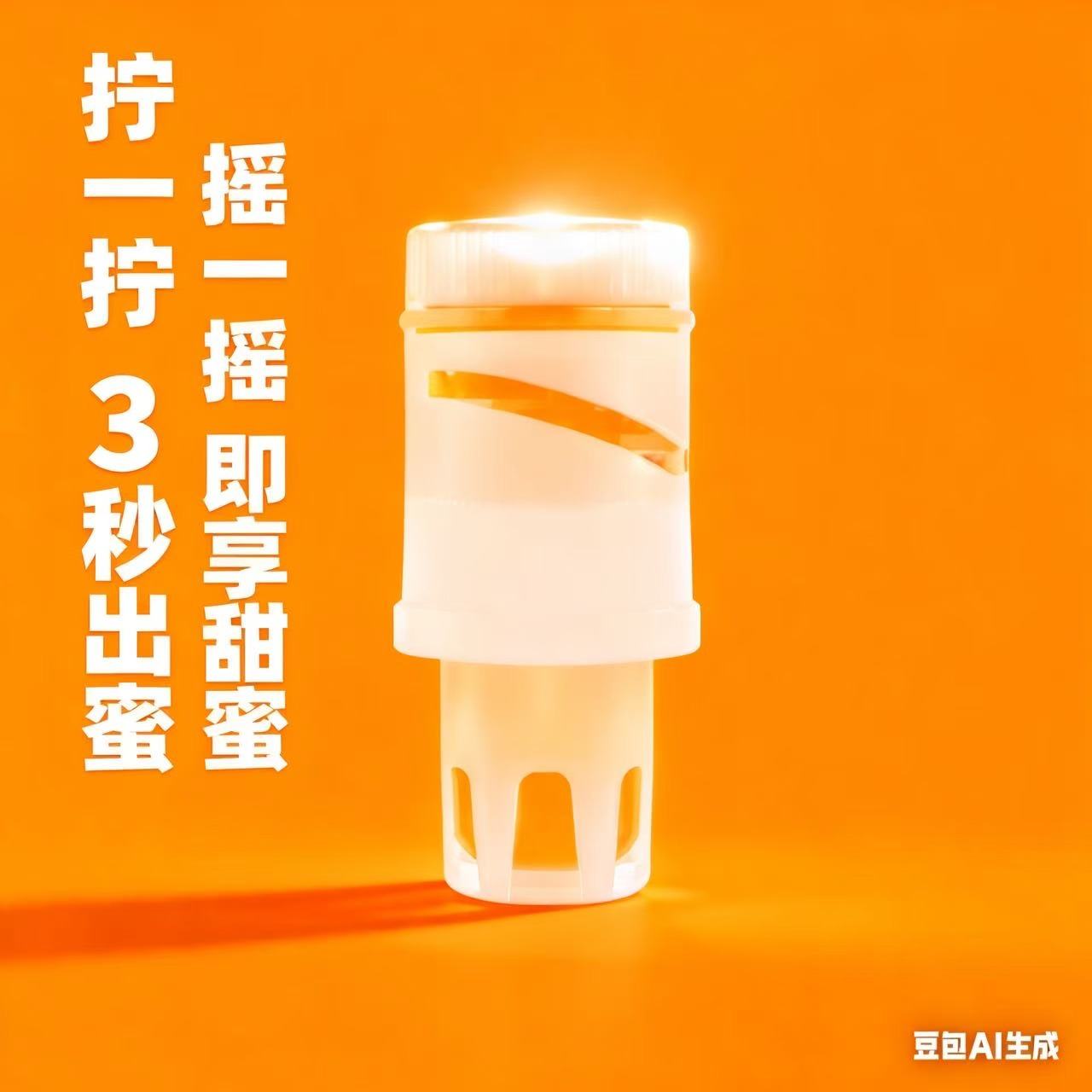 36克蜂蜜头源头工厂纯正蜂蜜水分离式通用口径瓶盖蜜独立小包装