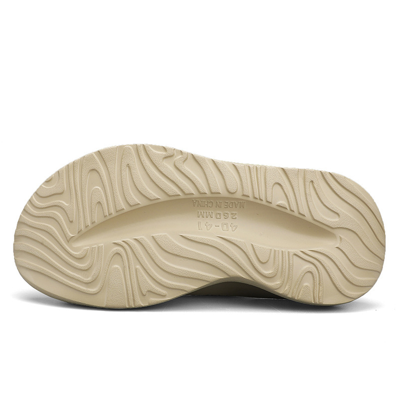 Zapatillas de verano nuevo hombre simple versátil con suela gruesa antideslizante para hombres zapatillas de playa casuales zapatillas