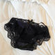 Romantic Lace ~ High Satin Low Waist Summer New Back Hollow Bow Lace Girls' Panties Women