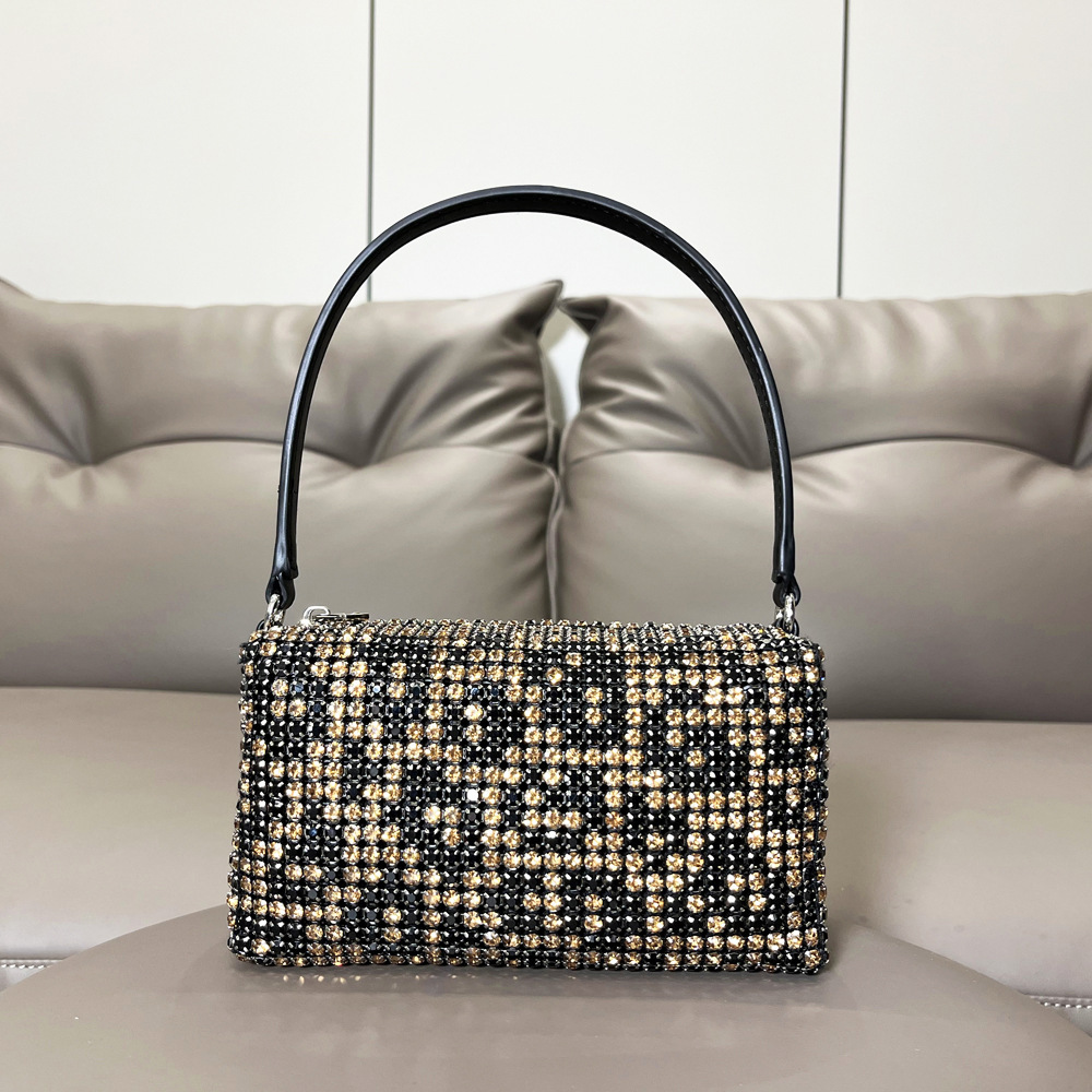 Borsa da donna transfrontaliera piena di diamanti borsa a tracolla borsa a tracolla con strass lucidi borsa da donna fatta a mano borsa da donna con diamanti_voghion.com