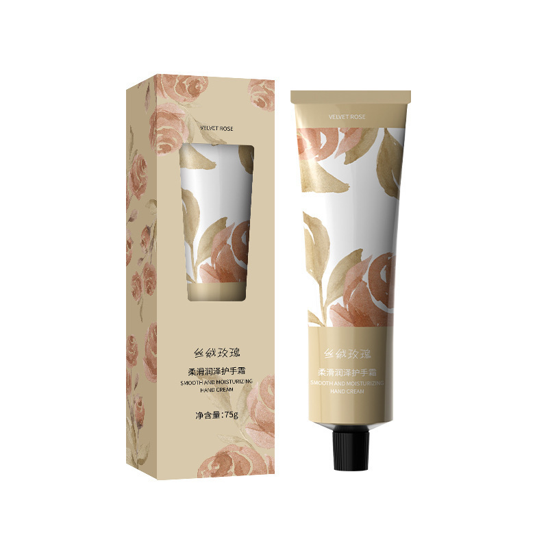 Perfume suave caja de regalo de crema de manos hidratante ventana, caja de regalo de crema de manos hidratante auténtica al por mayor de flores de cerezo
