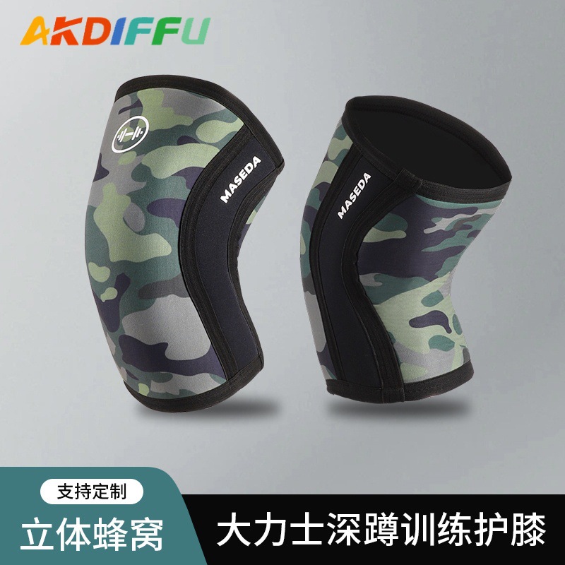 Neoprene Neoprene 7mm buceo material presurizado levantamiento de pesas rodillas cuclillas entrenamiento de fuerza protector