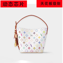 25新品女士水桶驴包包 村上隆白三彩allinbb包 carryall奢侈品包