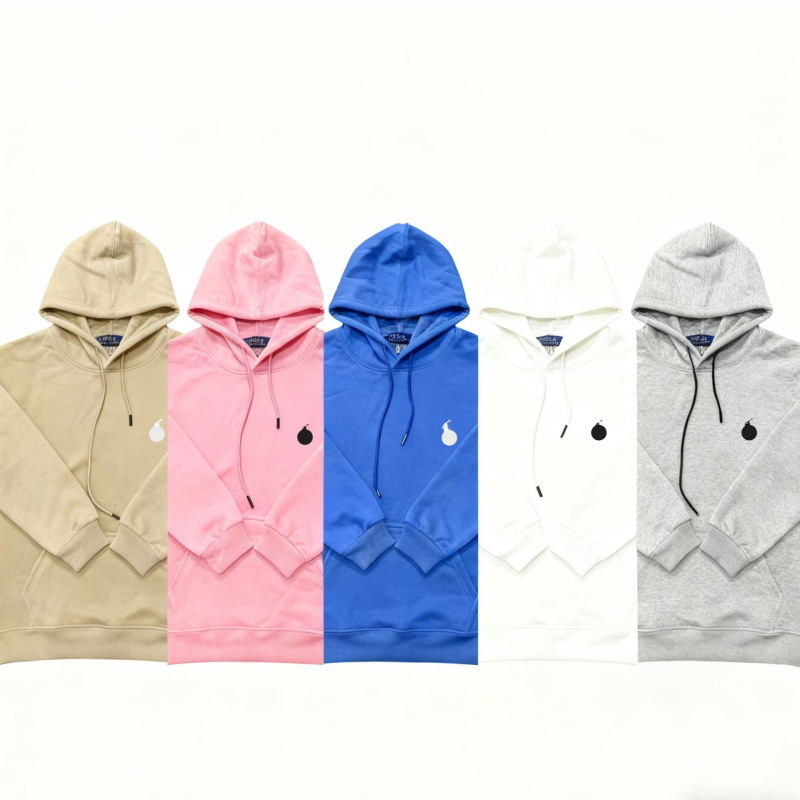 Cross-Border Winter Fleece-Lined Pony Sweatshirt New Style Pullover Hooded Cardigan Jacket Large Size Loose Men's Clothing Ralph Lauren Cross-Border Winter Fleece-Lined Pony Sweatshirt New Style Pullover Hooded Cardigan Jacket Large Size Loose Men's Clothing Ralph Lauren