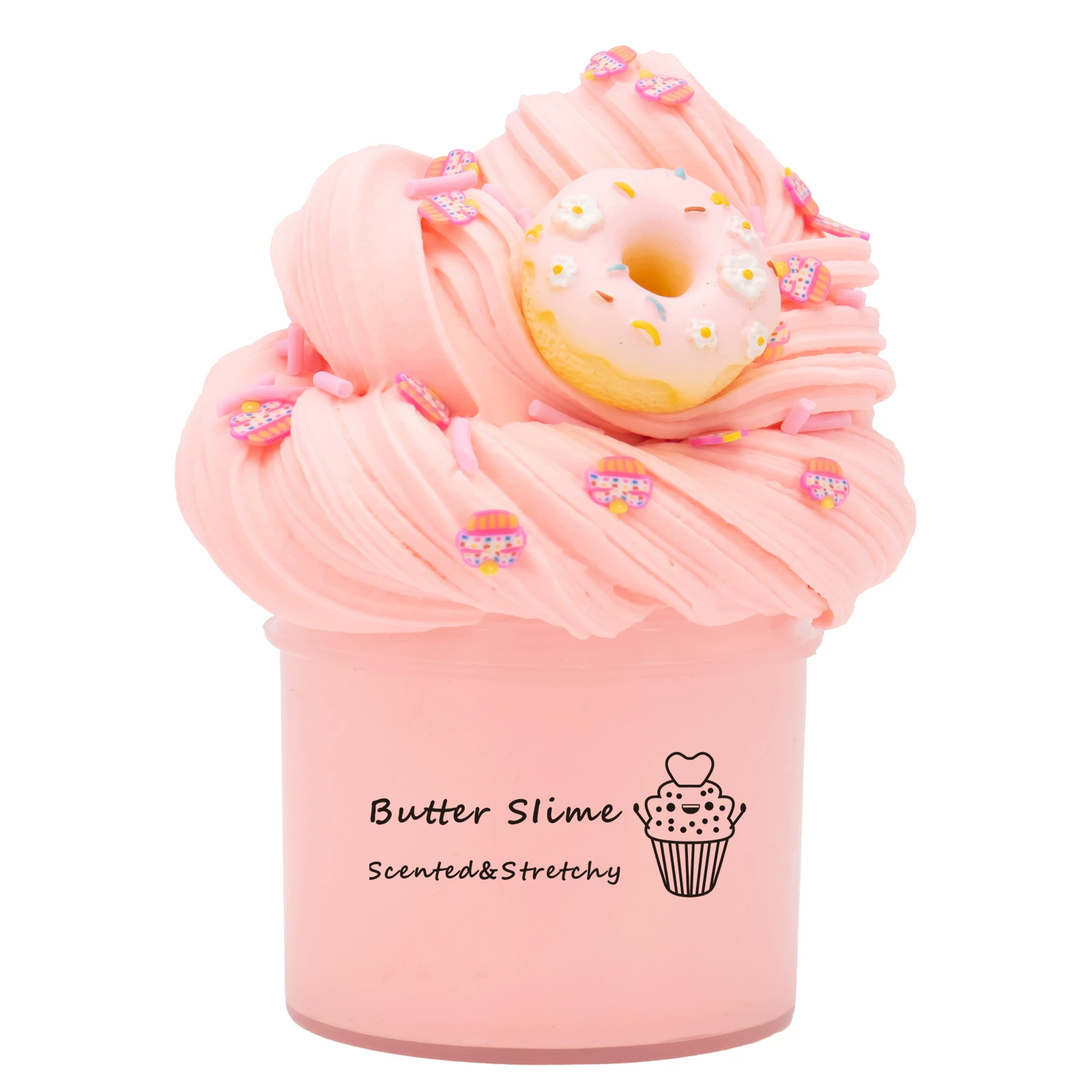 European standard low boron TEMU doughnut butter mud set slime kit slime cow head glue foaming glue