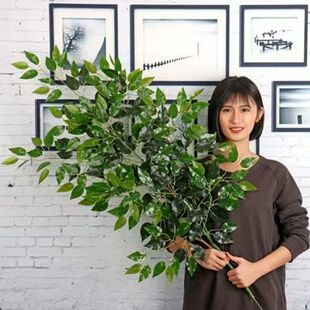 仿真樹枝榕樹葉園林工程造景塑料假樹綠植牆綠葉小區綠化裝飾大樹
