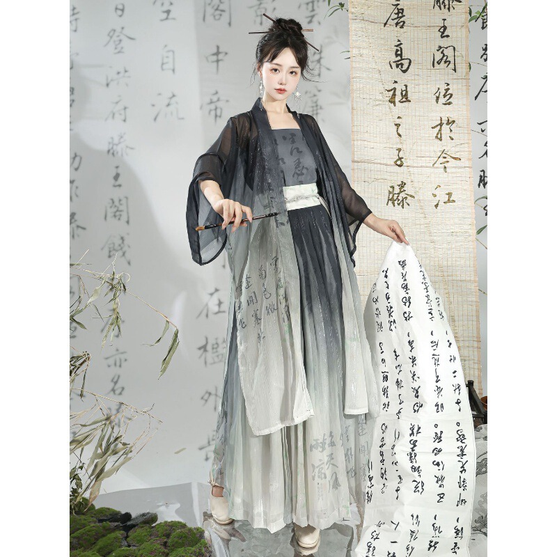 Original genuine goods Hanfu Female Changgan Temple Song Style Daily Immortal Qi Zi Hanging Belt Daily Commuting suit Spring and Summer New Original genuine goods Hanfu Female Changgan Temple Song Style Daily Immortal Qi Zi Hanging Belt Daily Commuting suit Spring and Summer New