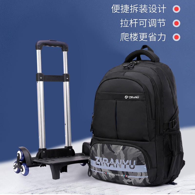 Generación de pescado natural nuevo grado de la escuela primaria 3-6 hombres mochila carro ligero simple gran capacidad transfronteriza caliente