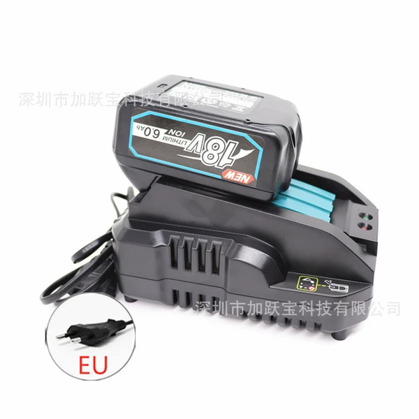 New model with enough capacity 3Ah (18V6AH) - 2 pcs + DC18RC mini charger European standard