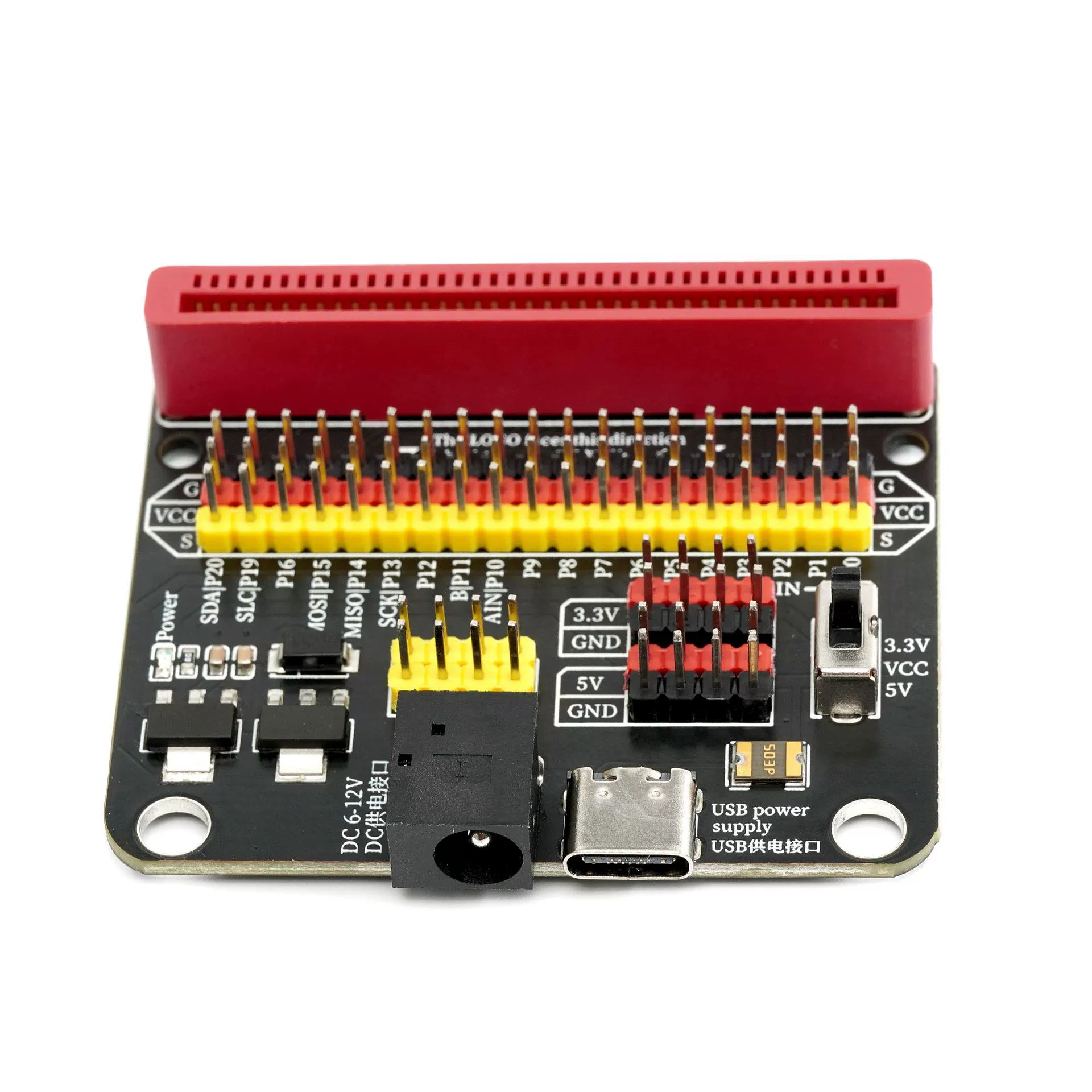 Плата расширения для платы разработки microbit, плата расширения для привода двигателя, базовый обучающий комплект, плата расширения с подключаемым интерфейсом
