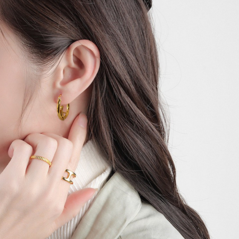 All Seasons Season Women's Gender 1 Pair Simple Style Classic Style Geometric Plating Copper Earrings