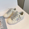 Girl Star Shoes 2022 summer new pattern Children's shoes Korean Edition Pearl Dirty shoes soft sole children Single shoes White shoes