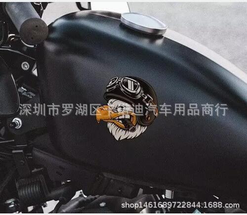 Harley Davidson Retro Helmet Sticker Motorcycle American Eagle Sticker Personality Creative Scratch Sticker