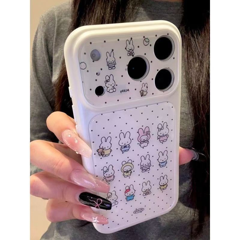 Cute Miffy Rabbit with Polka Dots Suitable for Iphone17Promax Mobile Phone Case New Model 16Promax/15/14 Niche Cute Miffy Rabbit with Polka Dots Suitable for Iphone17Promax Mobile Phone Case New Model 16Promax/15/14 Niche