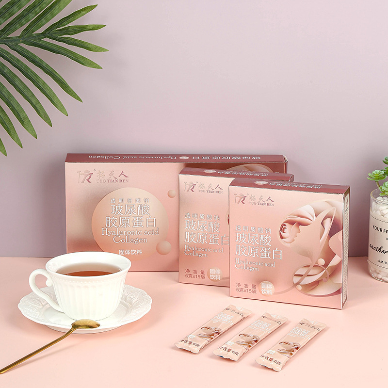 Factory Direct sale sodium hyaluronate collagen powder hyaluronic acid fish collagen solid drink wholesale