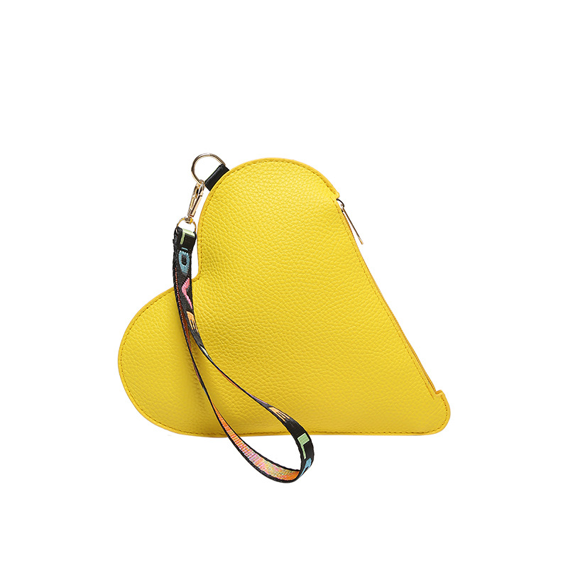 2024 moda transfronteriza mini pequeño corazón de melocotón bolso multicolor personalidad femenina bolso de embrague de color bolso colgante