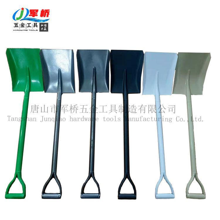 外贸铁柄锹工厂供应出口东南亚缅甸菲律宾泰国农具建筑钢锹园林铲