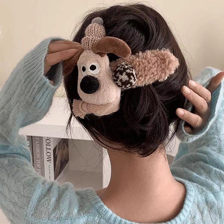 漫画人形ぬいぐるみレッサーパンダヘアピンサイドクリップ大型BBクリップヘアアクセサリーヘアピンメイクアップクリップぬいぐるみ|undefined