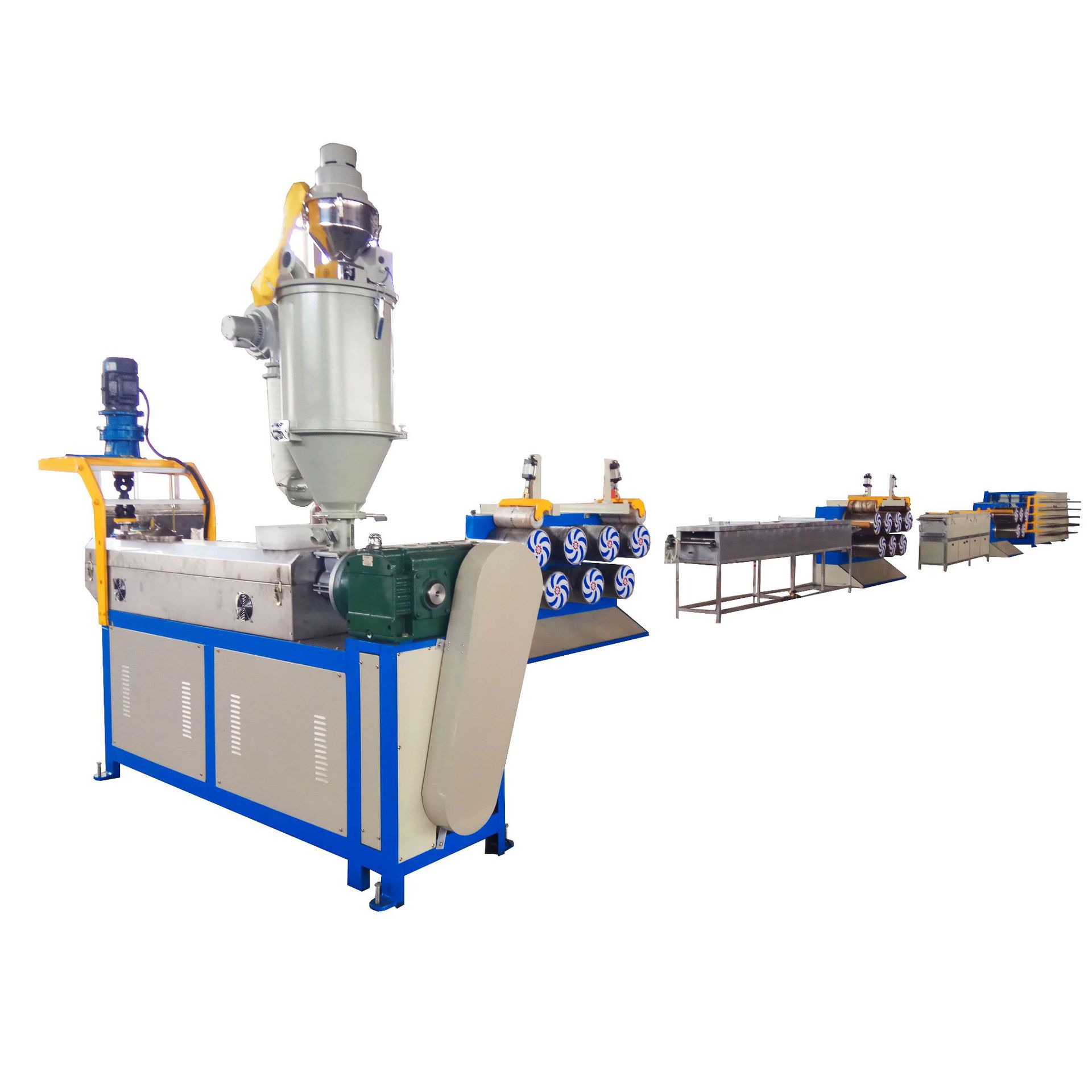 PP/PE单丝拉丝机 塑料渔网线拉丝机 网袋丝塑料线绳拉丝机