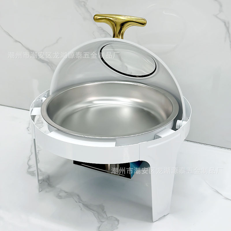 Acero inoxidable blanco full flap cocina de buffet hotel aislamiento buffet cocina rectangular redonda calefacción de desayuno visible