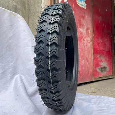 Non-industrial tires — tires, outer and inner - 400-12-steel-wire-load-bearing-8-ply-pattern-818-standalone-outer-tire
