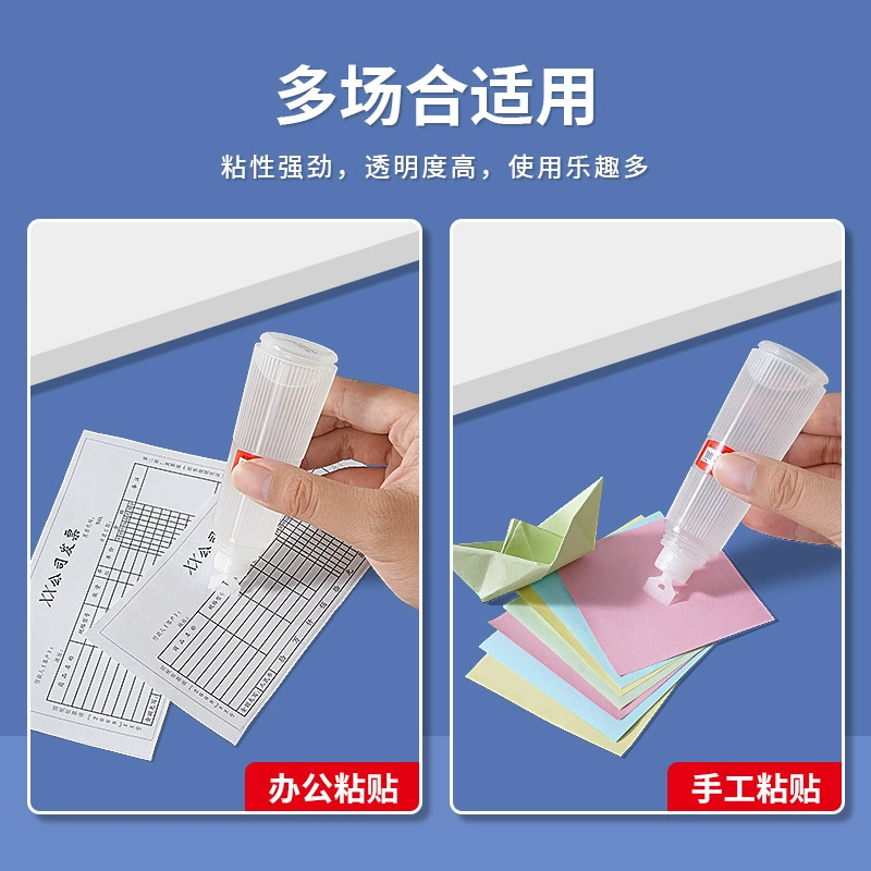 Жидкий клей (Hongtai) круглая серия, высокая вязкость, белый, с щёточным или губчатым аппликатором