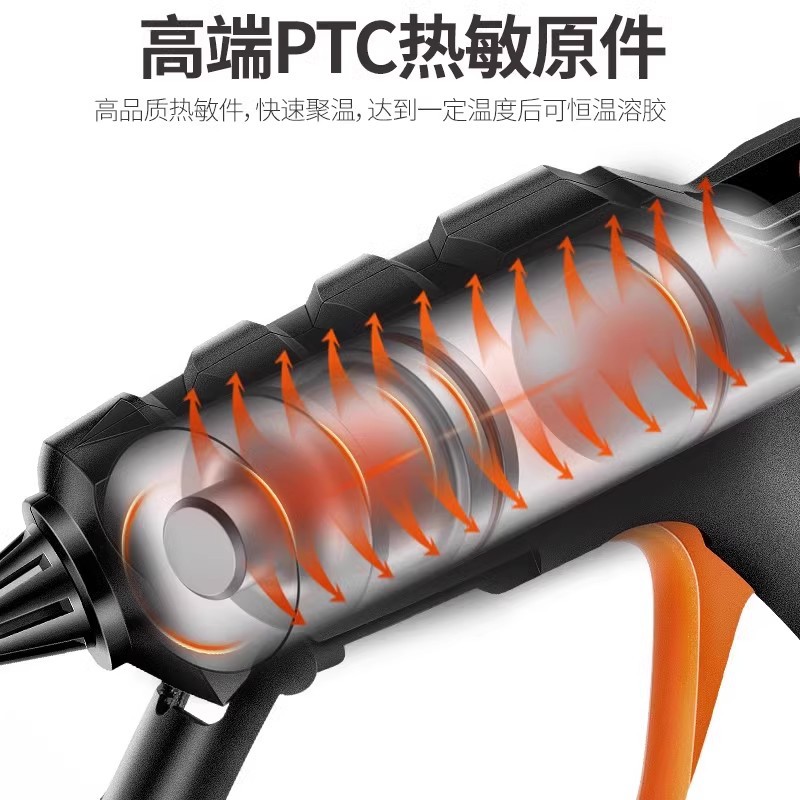 pistola de fusión en caliente eléctrica de litio inalámbrica carga pistola de pegamento en caliente casera hecha a mano pistola de fusión en caliente de alta viscosidad varilla adhesiva de fusión en caliente eléctrica