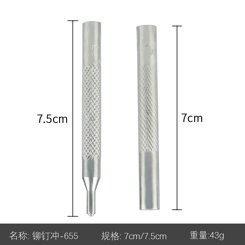 Herramienta de instalación de remache punzonado remache instalación varilla hebilla de cuatro juntas base de remache de perforación de mezclilla