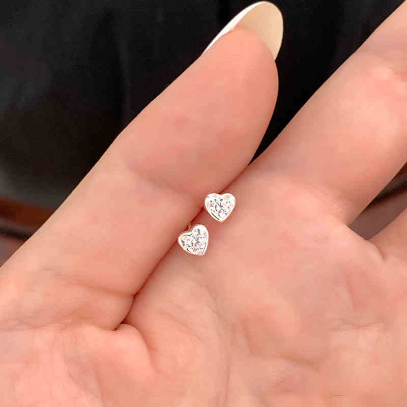 러브 화이트 다이아몬드 귀걸이