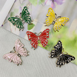 水钻蝴蝶手工diy饰品配饰发夹胸针手机壳小配件衣服鞋包装饰材料