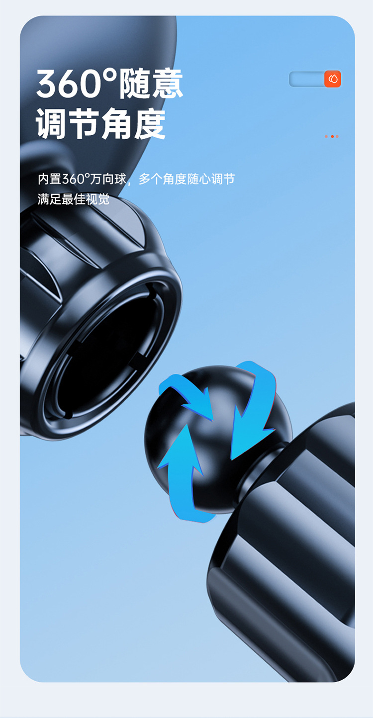 Longqi's New Car Mobile Phone Holder Car Navigation Metal Hook Air Outlet Universal Gravity Type Dropshipping