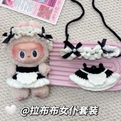 新しいかぎ針編みバブルマートベビー服ラブクロスペンダントメイドスーツ人形アクセサリー工場直販