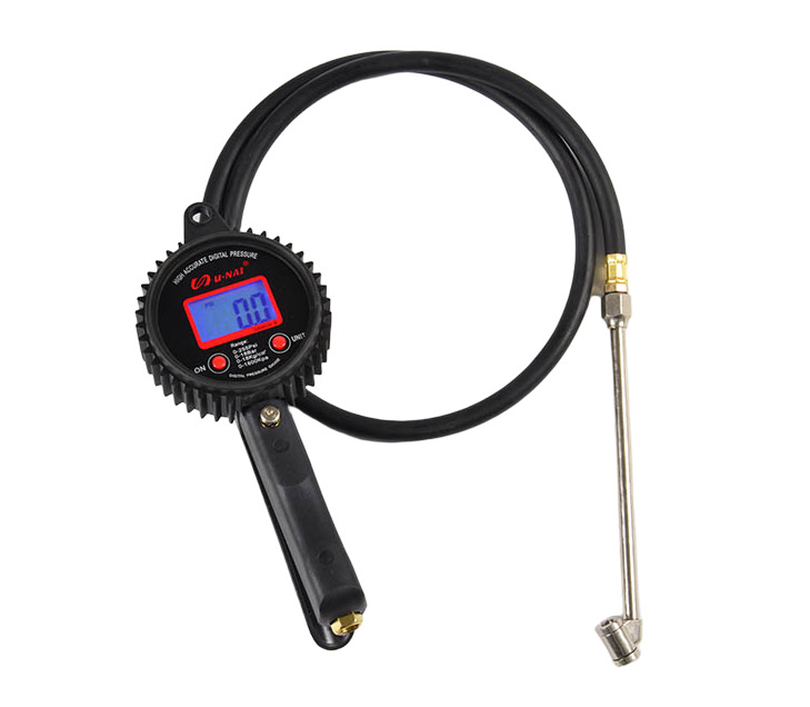 PA material LCD digital tire pressure gauge, high-precision inflation gauge, tire inflator and deflator