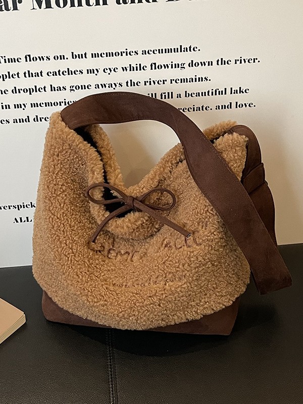 Cute capacious double-sided universal shoulder bag
