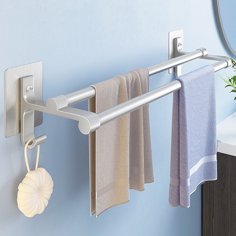 Punch holes Towel rack Space aluminum towel bar Suspender Single pole TOILET pylons Shelf Shower Room Storage Shelf