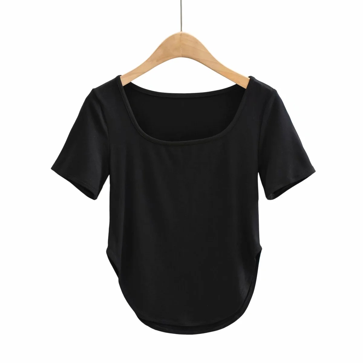 hem arc short-sleeved stretch t-shirt NSHS50542