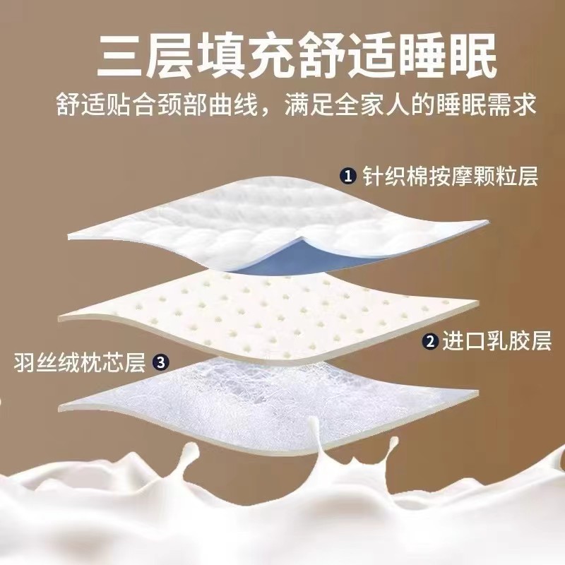太空舱枕头云端舱枕芯乳胶按摩枕头一对家用酒店宿舍学生护颈椎枕|undefined