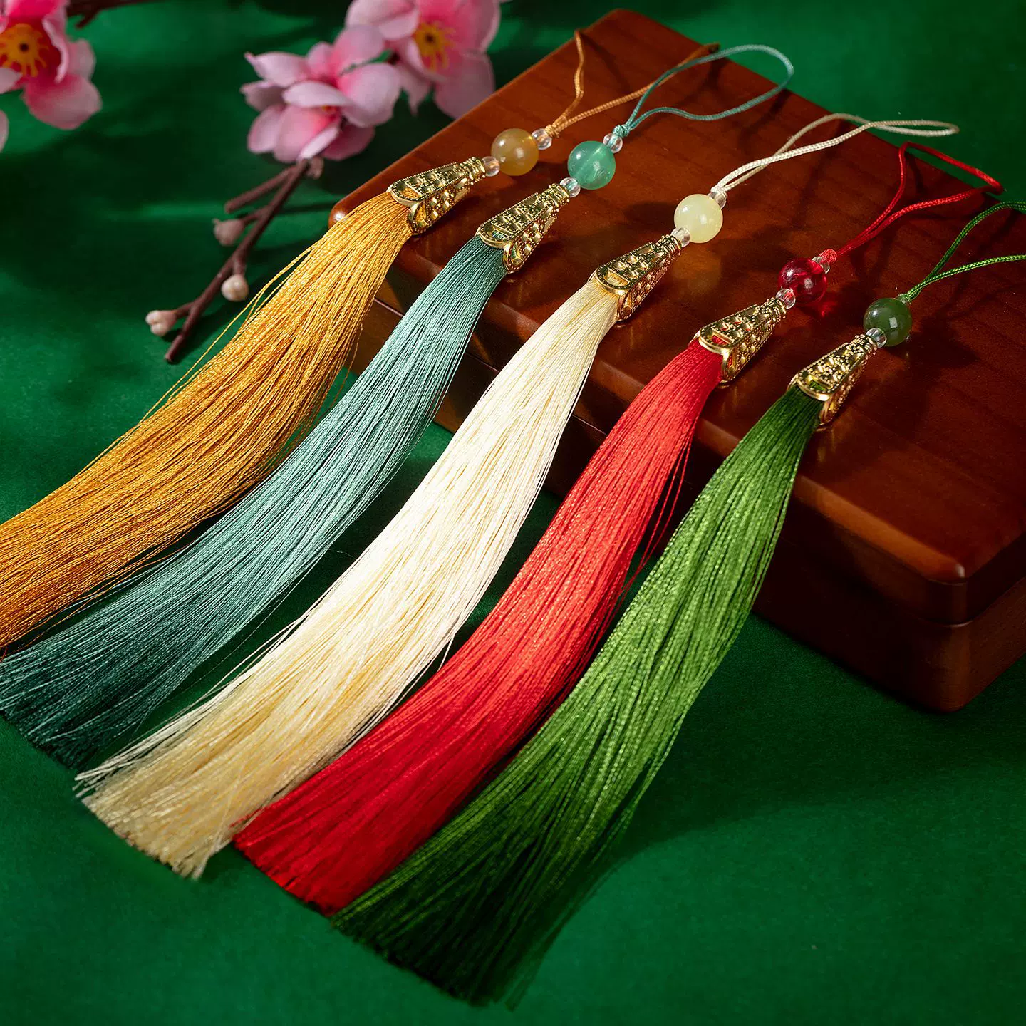 批发古装汉服压襟配饰吊穗古琴流苏挂件吊坠15cm长款宝塔流苏穗子