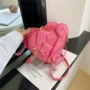 小众新款单肩辣妹爱心包