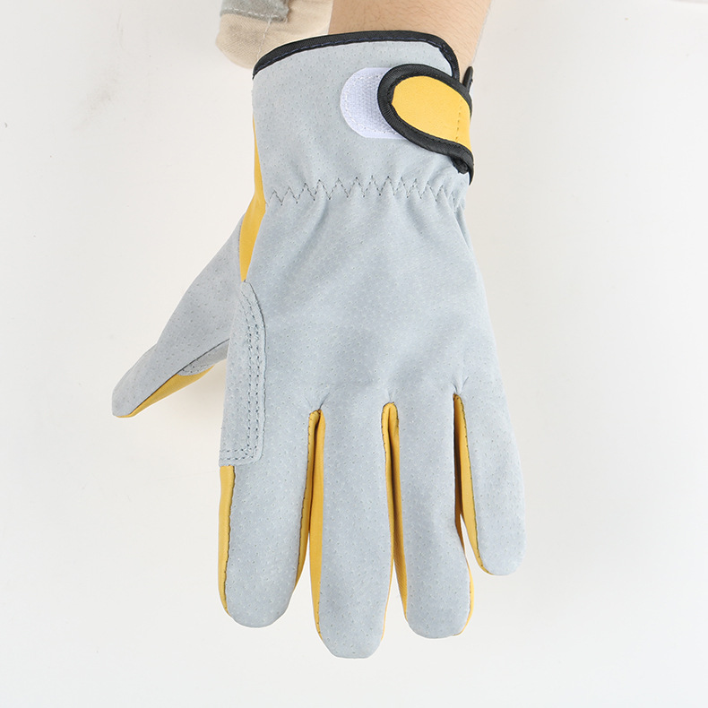 Guantes de protección laboral personalizados de piel de oveja guantes de protección contra el desgaste guantes de protección contra el desgaste al por mayor