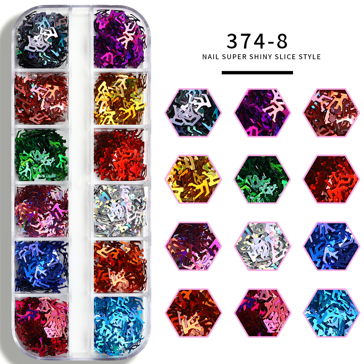 MJSP - 374 - 8 ¿ lentejuelas de letras