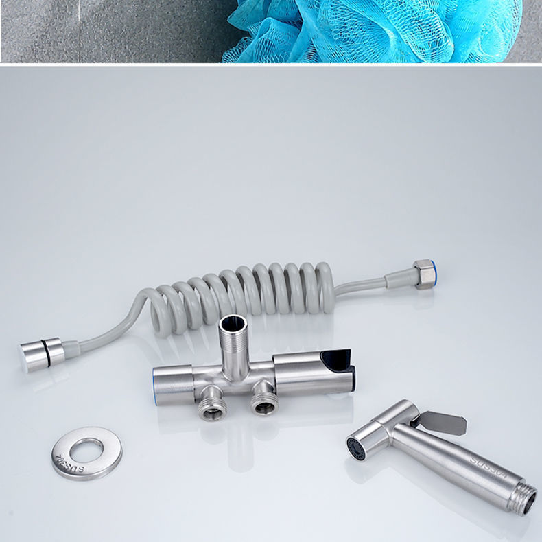 Toilet companion, flush, feminine wash, nozzle, one inlet and two outlets, Angle valve, toilet, bathroom, household pressurized water interlock undefined